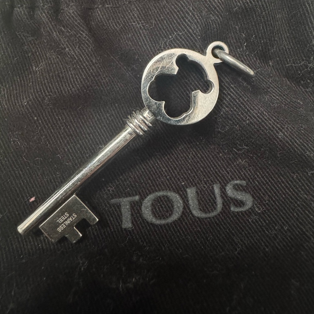 Tous Stainless Steel Key Charm